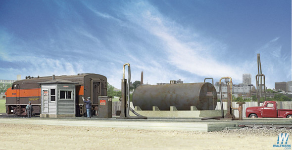 Walthers 933-2908 Diesel Fueling Facility Kit : HO Scale