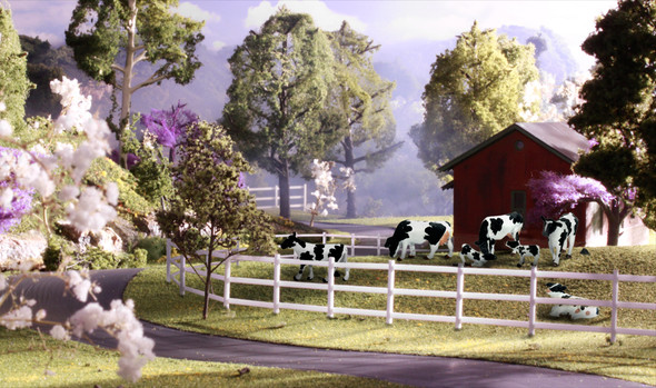 Woodland Scenics Holstein Cows HO Train Figures A1863