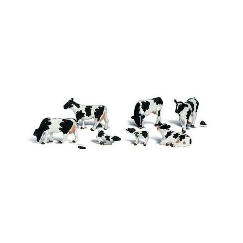 Woodland Scenics Holstein Cows HO Train Figures A1863