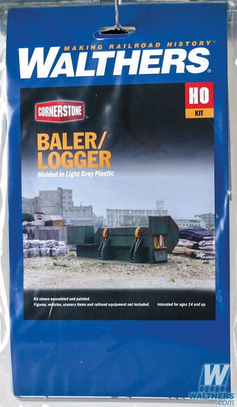 Walthers 933-3631 Baler-Logger Kit - 4-5/8 x 1-3/8 x 1-1/4" : HO Scale