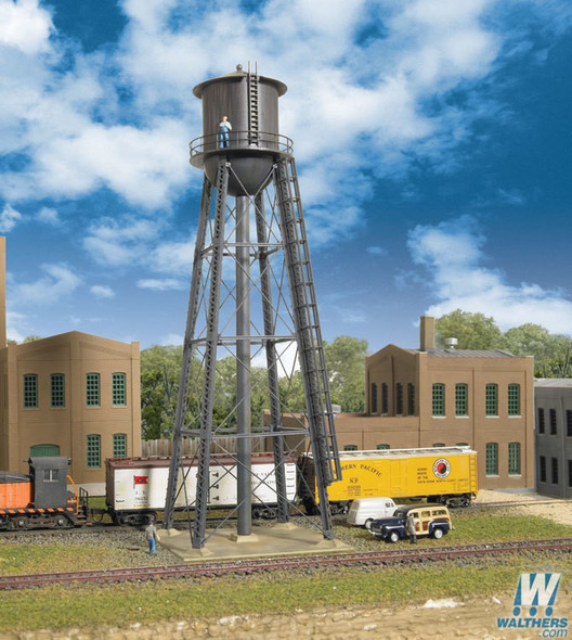 Walthers 933-3815 City Water Tower Kit - 2-3/8 x 2-3/8 x 7" : N Scale