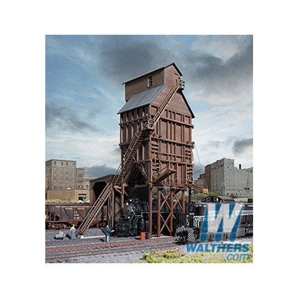 Walthers 933-3823 Wood Coaling Tower Kit - 3-5/8 x 2-1/4 x 6-1/2" : N Scale