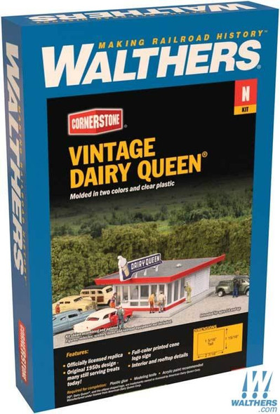 Walthers 933-3845 Vintage Dairy Queen(R) Kit  : N Scale