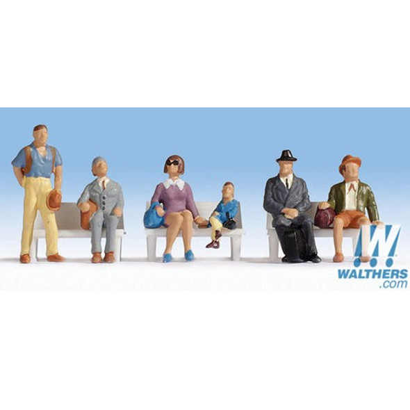 Walthers WAL949-6041 Waiting Passengers (6) HO Scale