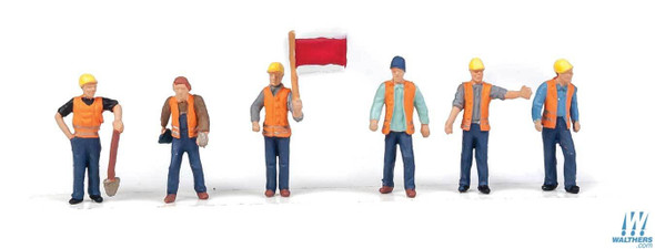 Walthers 949-6067 Railroad Track Workers Pkg (6) Set 2 HO Scale