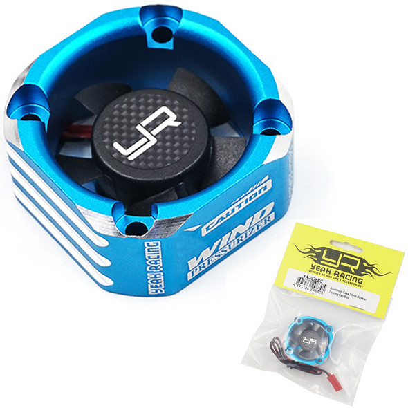 Yeah Racing YA-0576BU Aluminum Case 30mm Booster Cooling Fan Blue