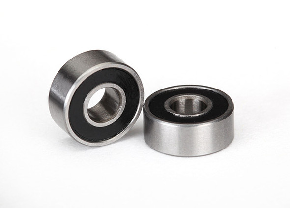 Traxxas Ball bearings, black rubber sealed (4x10x4mm) (2) : TRX-4
