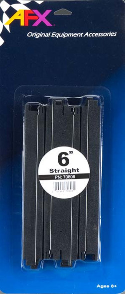 AFX 70608 6" Straight Track (2) HO Scale Slot Car