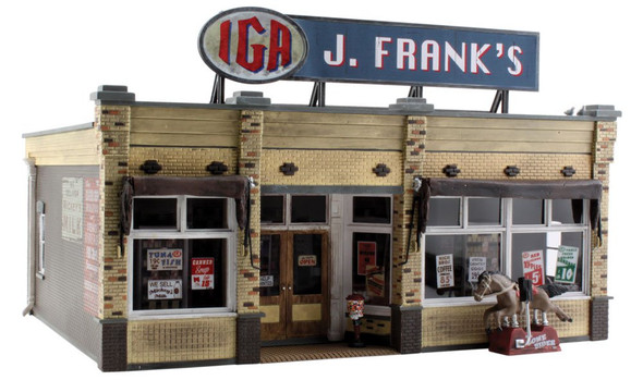 Woodland Scenics J. Frank's Grocery Built-Up - O Scale