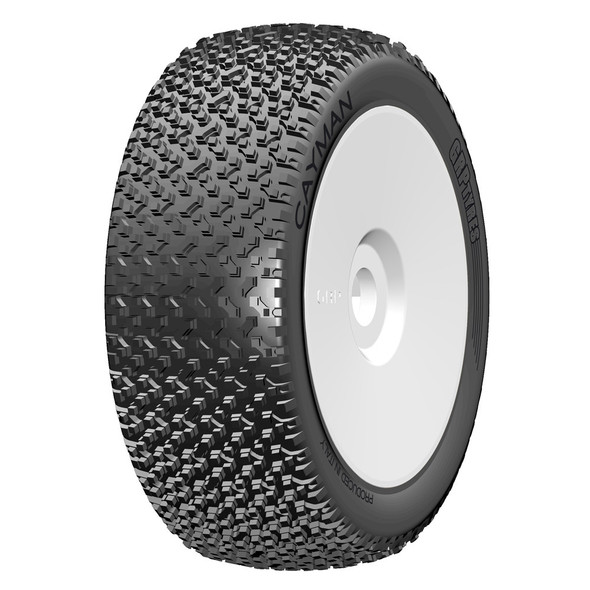GRP GBX12A 1:8 Buggy CAYMAN A Soft Mounted Tires w/ White Wheel (2) : F/R
