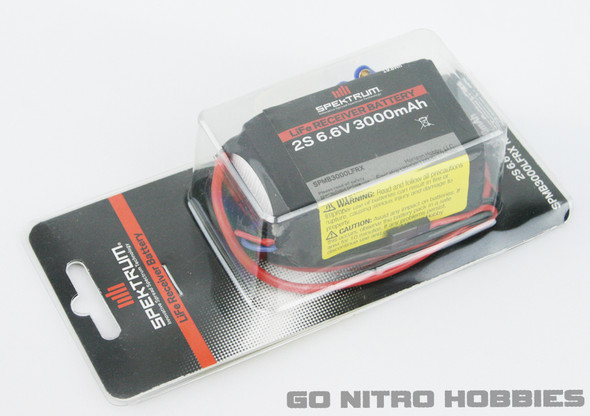 Spektrum 3000mAh 2S 6.6V LiFe Receiver Battery SPMB3000LFRX Spektrum 3000mAh 2S 6.6V LiFe Receiver Battery SPMB3000LFRX