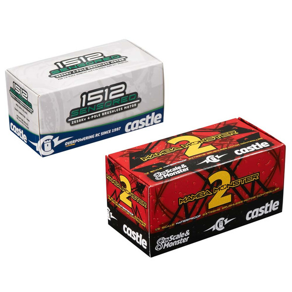 Castle Creations 1/8 Mamba Monster 2 WP ESC + 2650kV Sensored Brushless Motor Combo