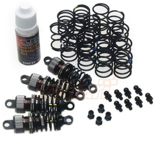 Yeah Racing DSG-0050GM Shock-Gear 50mm Damper Shock (4) 1/10 RC Touring Car Gun Metal