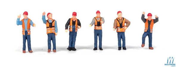 Walthers 949-6065 Railroad Yard Crew Pkg (6) HO Scale