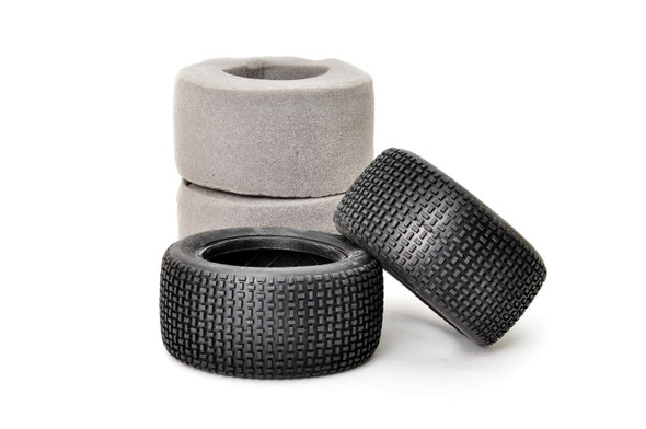 HoBao BT-702 1/10 2WD Buggy Rear Tire w/ Foam Insert (2) : Hyper H2