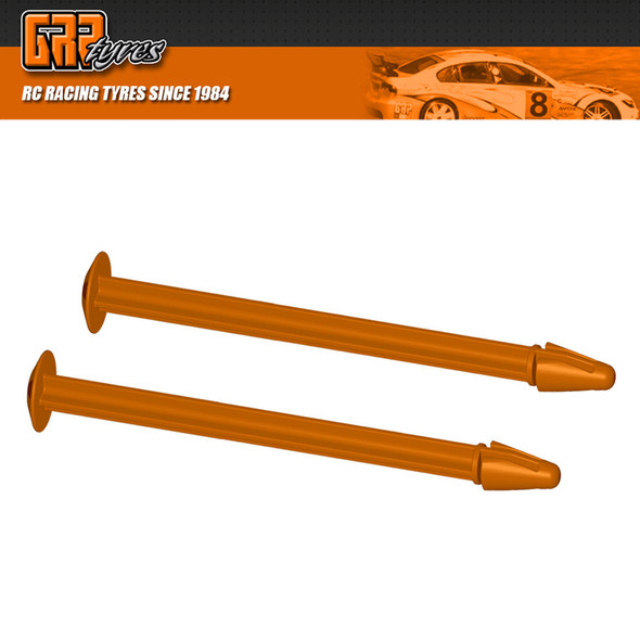 GRP GG01PIN 1:8 Buggy - PIN Wheel ORANGE  (2 Pcs)