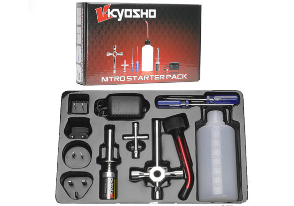Kyosho 73204 Nitro Starter Pack Fuel Bottle / Ignitor / Screwdrivers / Wrench