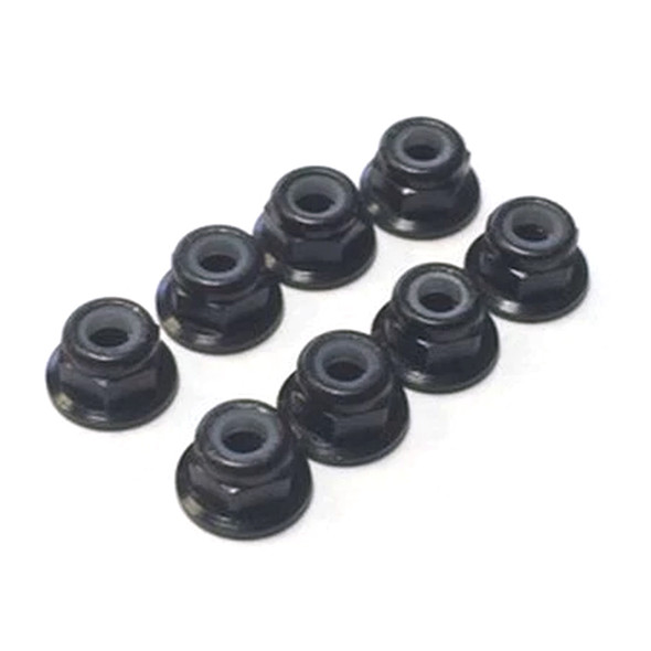 Tuning Haus TUH1060-F 3mm Aluminum Locknut-Flanged (8) Black