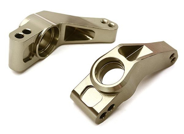 Integy Aluminum Rear Hub Carriers : Traxxas 1/10 Rustler 4X4 C28742GREY