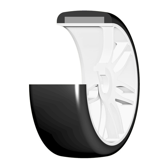 GRP GTJ02-S1 1:8 GT T02 SLICK S1 XXSoft Belted Tire w/ White Wheel (2)