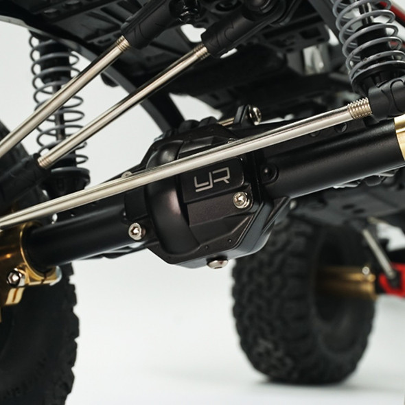 Yeah Racing AXSC-011BK Hard Coated Alloy Front/ Rear Axle Housing : SCX10 II Black
