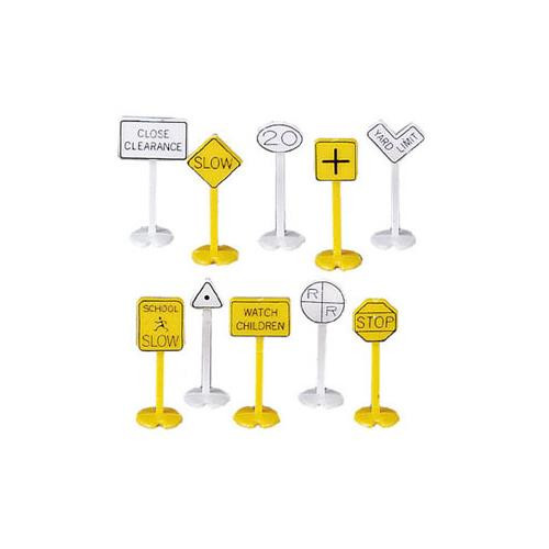 Bachmann Railroad & Street Signs (24) Train Figures HO 42204