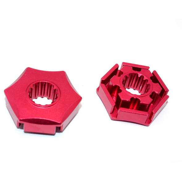 GPM Racing Aluminum Wheel Hex Claw +3mm Red : Traxxas X-Maxx GPM Racing Aluminum Wheel Hex Claw +3mm Red : Traxxas X-Maxx