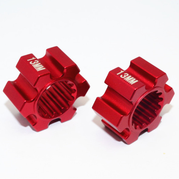 GPM Racing Aluminum Wheel Hex 13mm Thickness Red : Traxxas X-Maxx GPM Racing Aluminum Wheel Hex 13mm Thickness Red : Traxxas X-Maxx