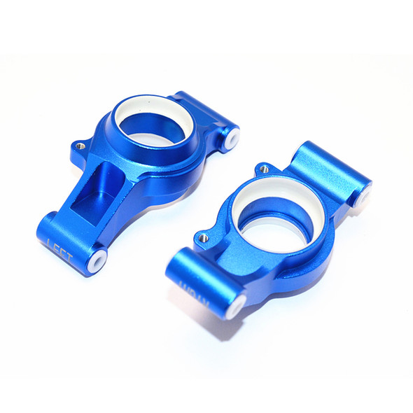 GPM Racing Aluminum Rear Knuckle Arms w/ Collars Blue : Traxxas X-Maxx