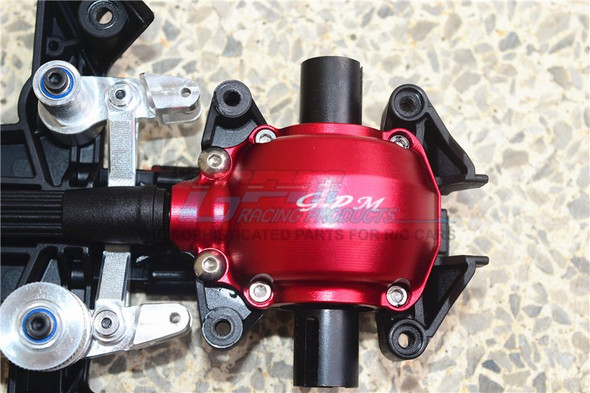 GPM Racing Aluminum Front Gear Box Cover Red : Unlimited Desert Racer