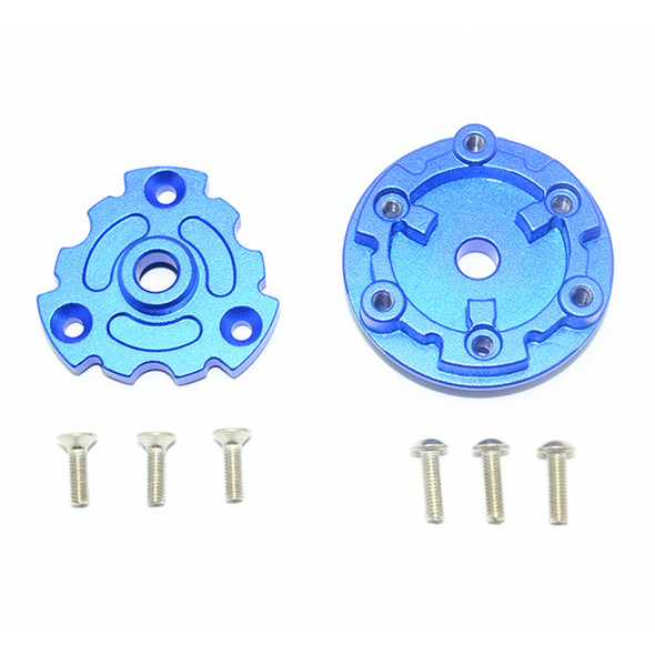 GPM Racing Aluminum Transmission Cush Drive Housing Blue : Traxxas E-Revo VXL 2.0