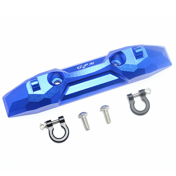 GPM Racing Aluminum Rear Bumper Blue w/ D-Rings: Traxxas E-Revo VXL 2.0