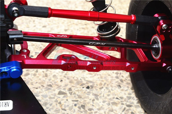 GPM Racing Alum Rear CVD+13mm Hex Red : Arrma Kraton / Outcast