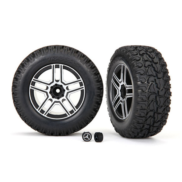 Traxxas 8872 Tire/Wheel Assembled Glued Requires #8255A Extended Stub Axle : TRX-4