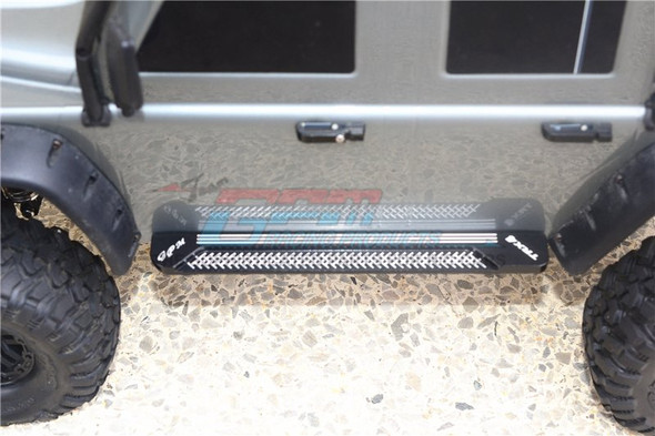 GPM Racing Aluminum Side Steps -Reticulated Pattern A- : Traxxas TRX-4