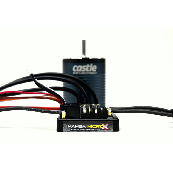 Castle Creations 1/18 Mamba Micro X Crawler ESC w/ 1406-2850kv Sensored Motor Combo