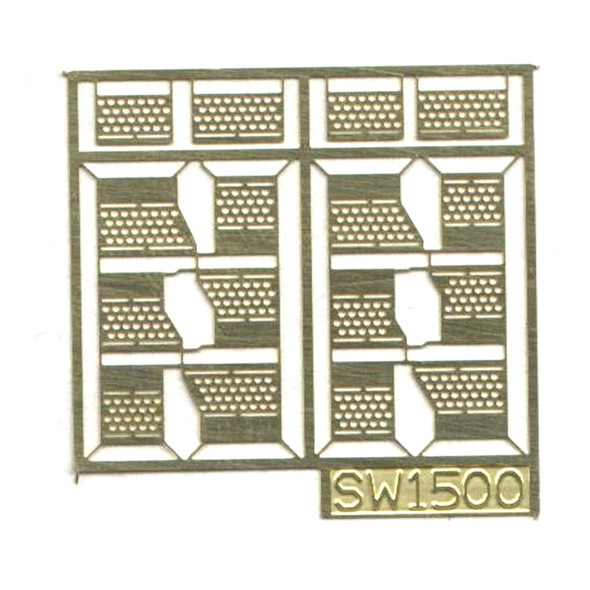 A-Line 29255 Brass Diesel Steps : Athearn Shells - SW1500 HO Scale