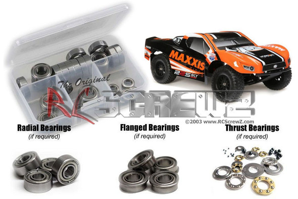 RC Screwz LOS110b Team Losi 22 Maxxis 1/10th Metal Shielded Bearings Kit