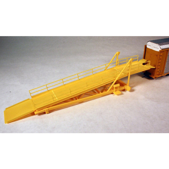 A-Line 50607 Auto Rack Loading Ramp Kit Yellow HO Scale