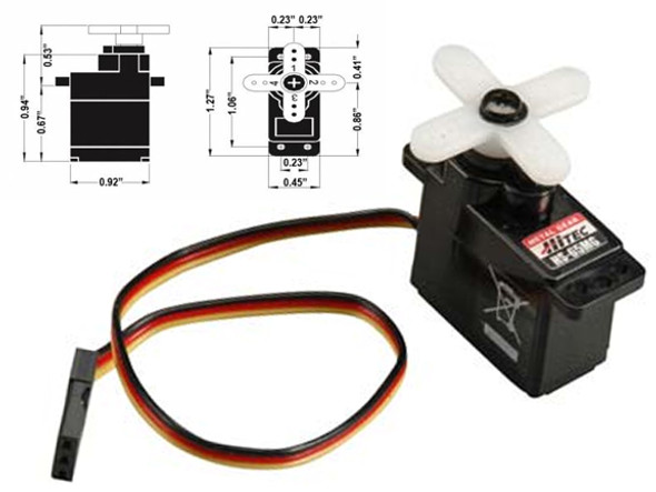 Hitec HS-65MG Mighty Metal Gear Feather Micro Servo U HS65MG/HS65/65MG/65