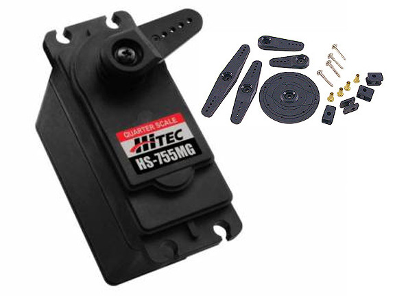 Hitec HS-755MG Giant Scale Metal Gear 2BB Servo HS755MG/HS755/755MG/755