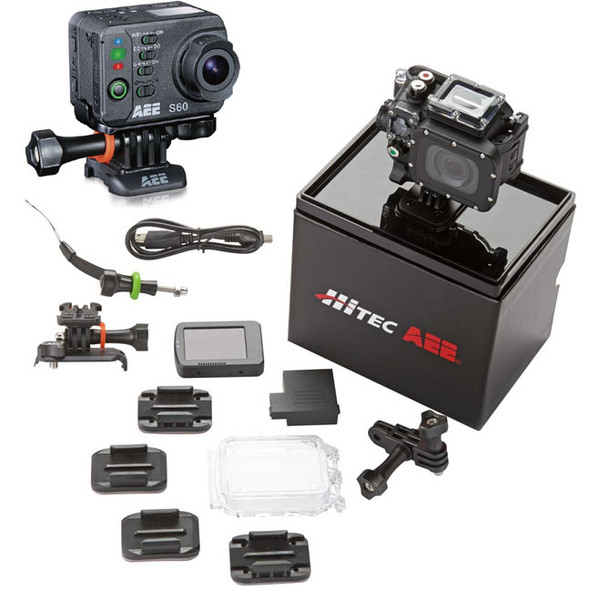 Hitec 44551 S60 Full Package AEE Action 16MP Camera w/ Accessories Hitec 44551 S60 Full Package AEE Action 16MP Camera w/ Accessories