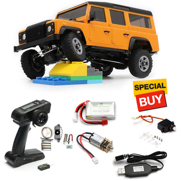 Orlandoo Hunter 1/32 Defender 110 w/ Radio / Servo / Motor / Battery & Charger