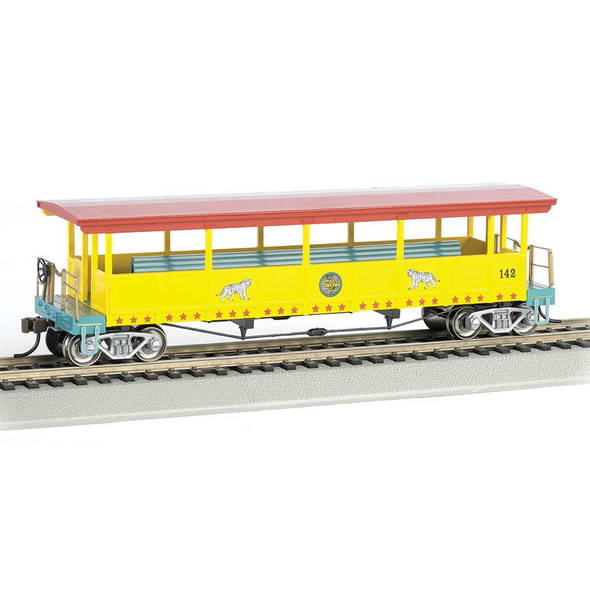 Bachmann 16602 Open Excursion Car w/Seats Ringling Bros. and Barnum & Bailey #142 HO Scale