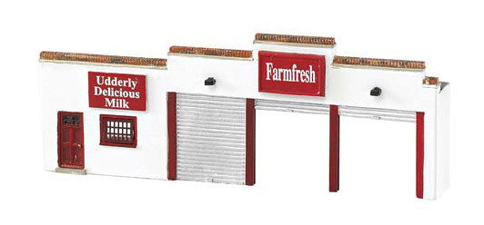 Bachmann Resin Front Farmfresh Dairy N Train Building Facade 35052