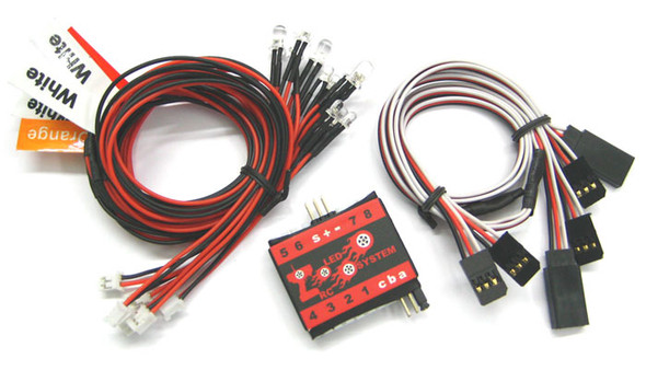 Eight Bulb R/C Car LED Lighting System