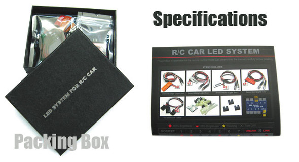 Eight Bulb R/C Car LED Lighting System