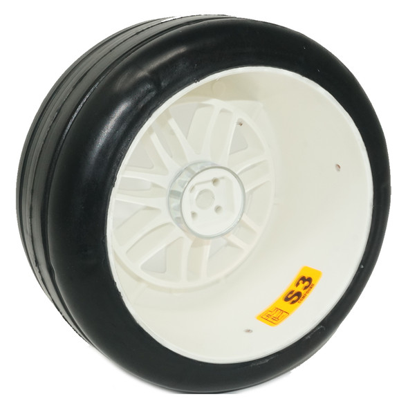 GRP GWH55-S3 1:5 F1 - W55 REVO NEW Front - S3 ExtraSoft Tire w/ White Wheel (2)