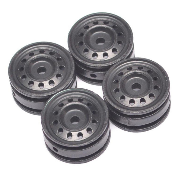 Orlandoo Hunter 12-Hole Wheels Black (4) : 1/35 Rock Crawler Kit