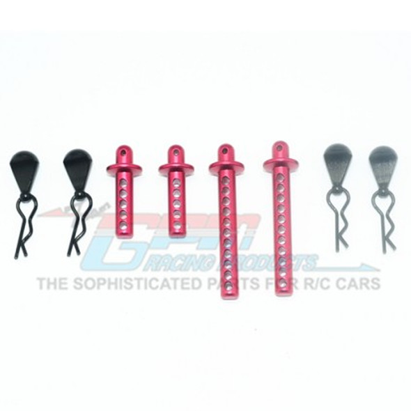 GPM Racing ES201FR-R Alum Front+Rear Body Posts Red : Enduro Sendero